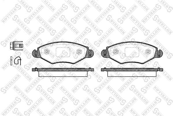Brake Pad Set, disc brake 654 020B-SX