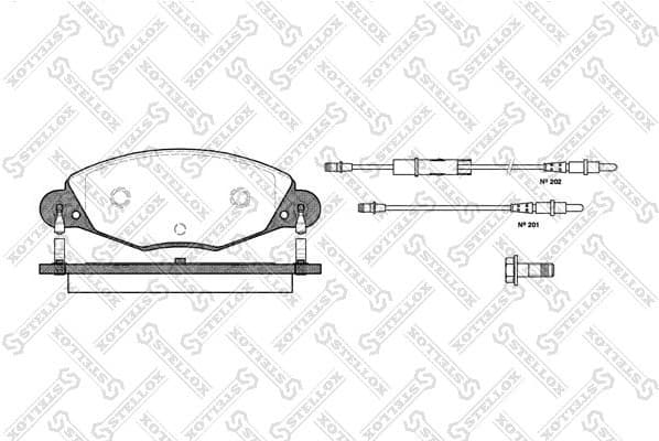 Brake Pad Set, disc brake 838 004B-SX