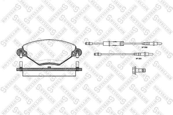 Brake Pad Set, disc brake 839 004B-SX