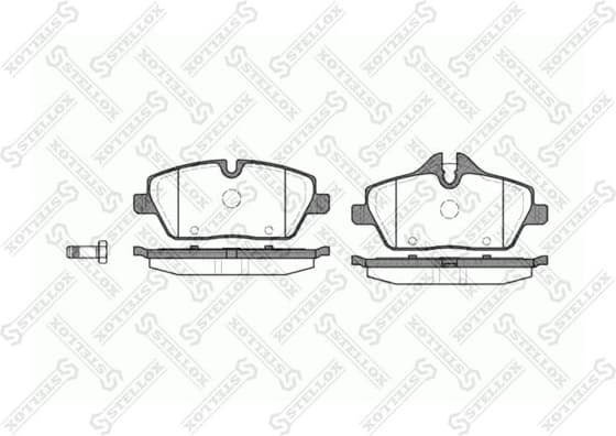 Brake Pad Set, disc brake 1142 000-SX