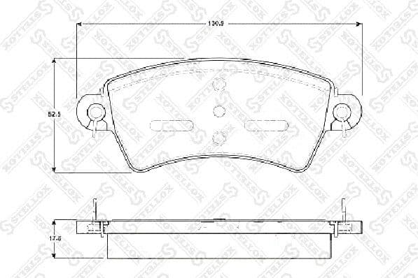 Brake Pad Set, disc brake 737 000B-SX