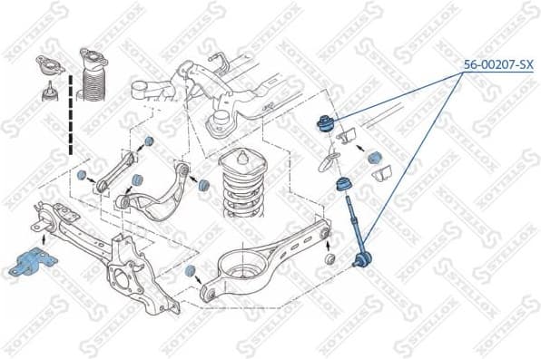 Link/Coupling Rod, stabiliser bar 56-00207-SX - image 2
