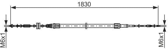 Cable Pull, parking brake 1 987 482 863 - image 5