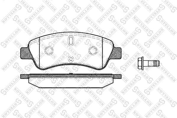 Brake Pad Set, disc brake 851 010B-SX