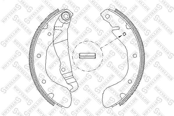 Brake Shoe Set 318 100-SX