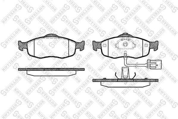 Brake Pad Set, disc brake 443 002B-SX