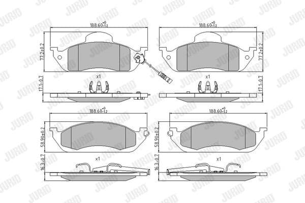 Brake Pad Set, disc brake 573034J