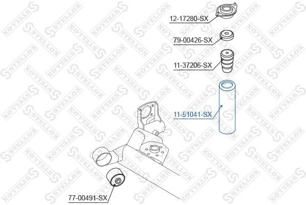 Protective Cap/Bellow, shock absorber 11-51041-SX