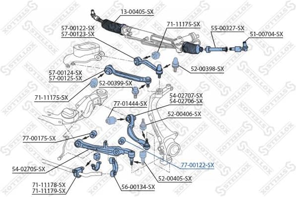 Mounting, control/trailing arm 77-00122-SX