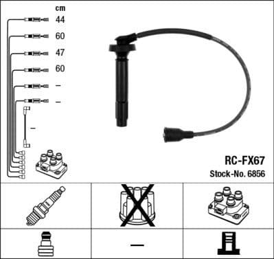 Ignition Cable Kit RC-FX67