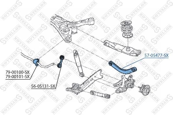 Rod/Strut, wheel suspension 57-05477-SX - image 2