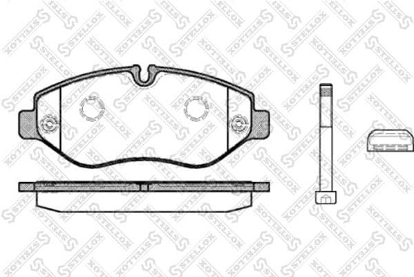 Brake Pad Set, disc brake 001 093B-SX