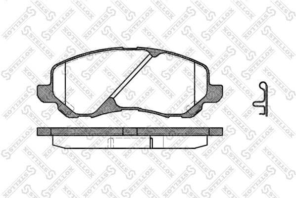 Brake Pad Set, disc brake 815 002B-SX
