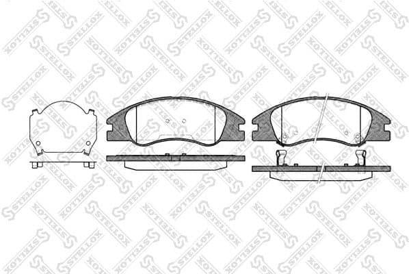 Brake Pad Set, disc brake 145 002-SX