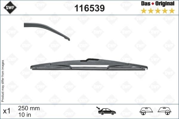 Wiper Blade DAS ORIGINAL REAR 116539