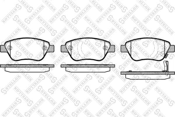 Brake Pad Set, disc brake 869 031B-SX