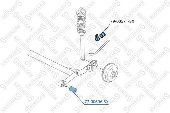 Mounting, control/trailing arm 77-00696-SX