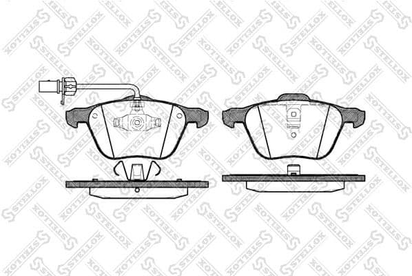 Brake Pad Set, disc brake 847 002B-SX