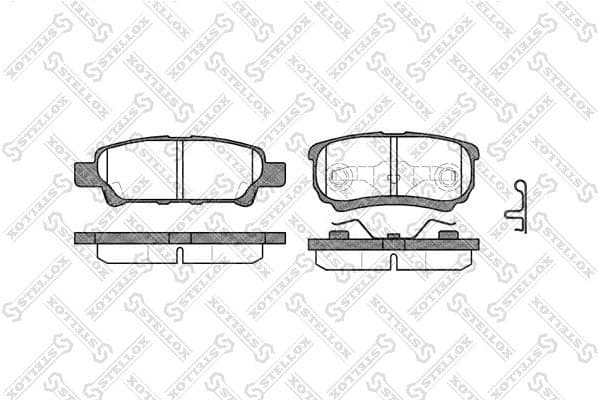 Brake Pad Set, disc brake 1062 002-SX