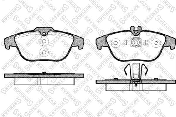 Brake Pad Set, disc brake 002 004-SX
