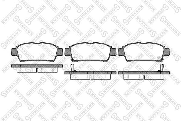 Brake Pad Set, disc brake 833 000-SX
