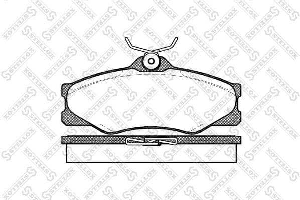 Brake Pad Set, disc brake 234 000B-SX