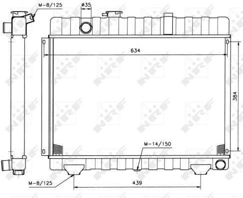 Radiator, engine cooling 504236