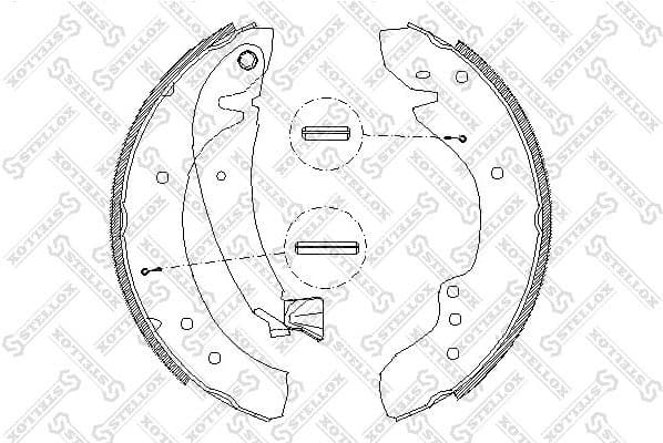 Brake Shoe Set 729 100-SX