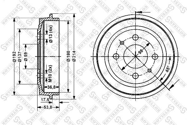 Brake Drum 6025-2309-SX - image 2