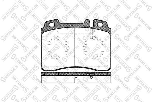 Brake Pad Set, disc brake 390 000-SX