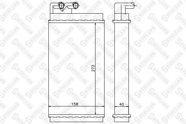 Heat Exchanger, interior heating 10-35001-SX