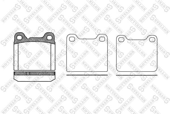 Brake Pad Set, disc brake 268 010-SX