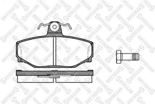 Brake Pad Set, disc brake 308 000-SX