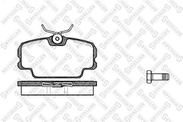 Brake Pad Set, disc brake 156 010-SX