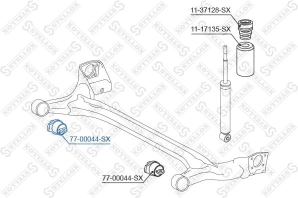 Mounting, control/trailing arm 77-00044-SX - image 2
