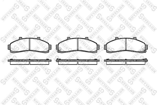Brake Pad Set, disc brake 582 002B-SX
