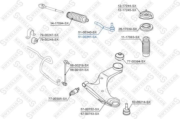 Tie Rod End 51-00341-SX - image 2
