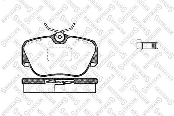 Brake Pad Set, disc brake 156 000-SX