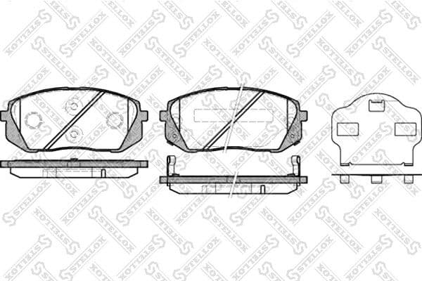 Brake Pad Set, disc brake 002 010-SX