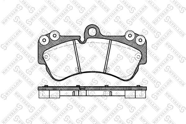 Brake Pad Set, disc brake 1005 000B-SX