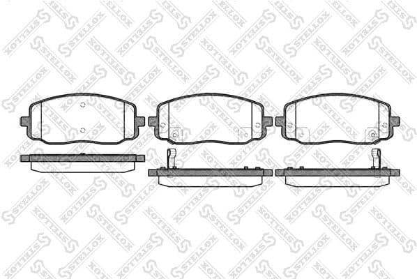 Brake Pad Set, disc brake 1144 002-SX