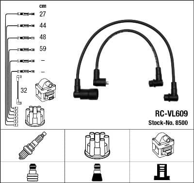 Ignition Cable Kit RC-VL609