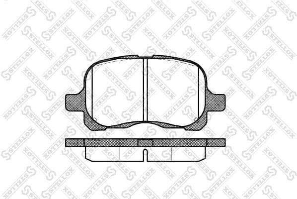 Brake Pad Set, disc brake 663 000-SX