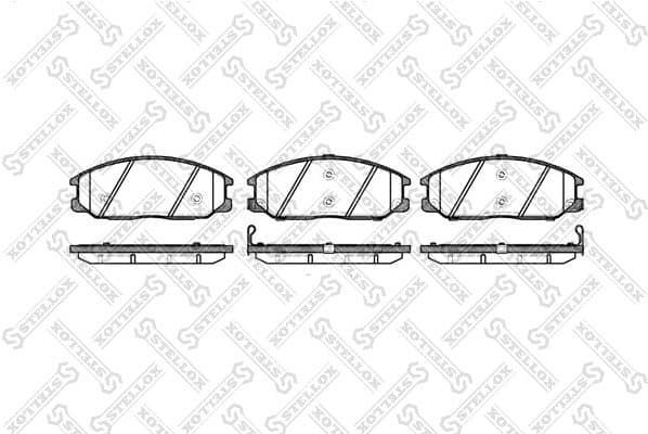 Brake Pad Set, disc brake 782 012B-SX