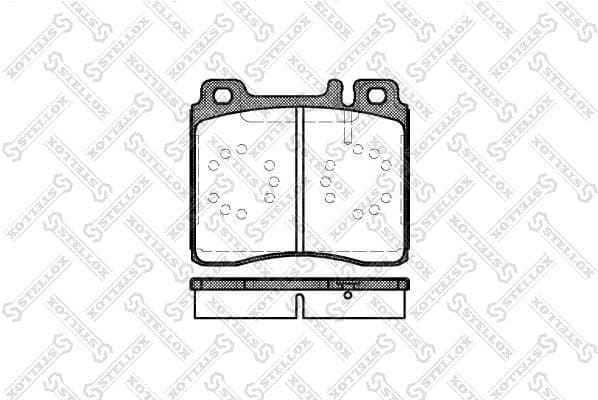 Brake Pad Set, disc brake 431 000B-SX
