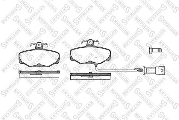 Brake Pad Set, disc brake 216 002-SX