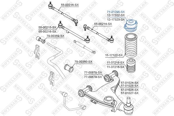 Suspension Strut Support Mount 71-21295-SX - image 2