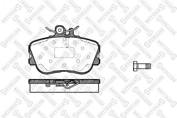 Brake Pad Set, disc brake 456 000B-SX