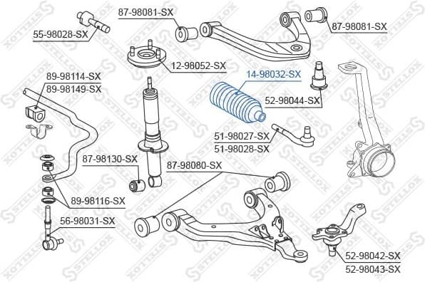 Bellow, steering 14-98032-SX - image 2