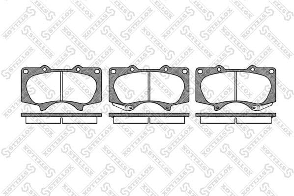 Brake Pad Set, disc brake 999 000-SX